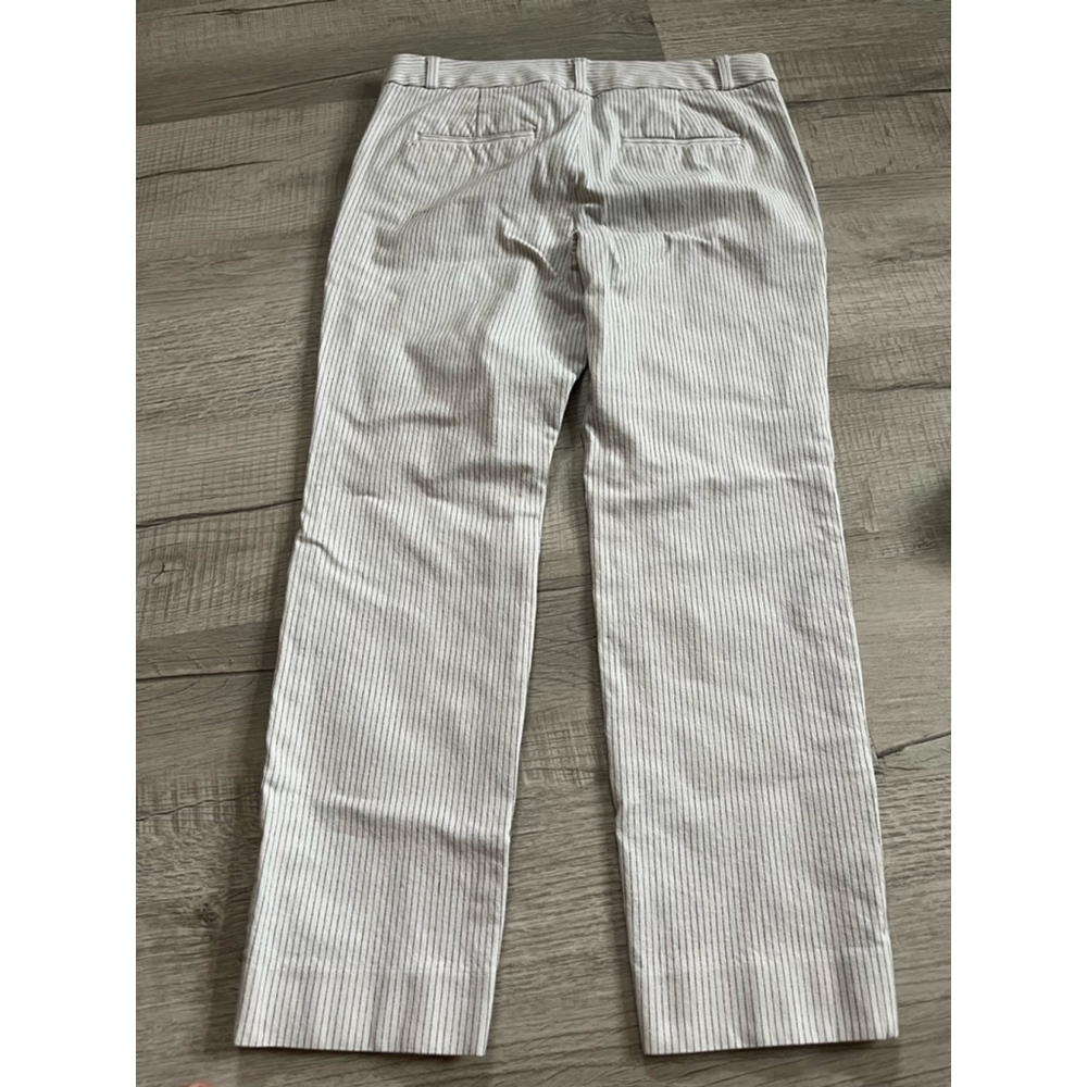 Banana Republic Factory Sloan striped cropped pants size 6 - Picture 3 of 10